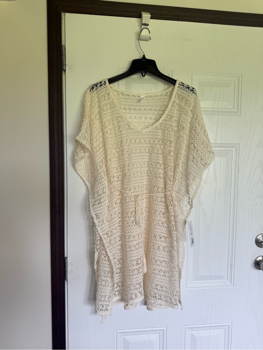 2 for $20 sale: NWT freshwater crochet swim poncho kimono style cover-up - M